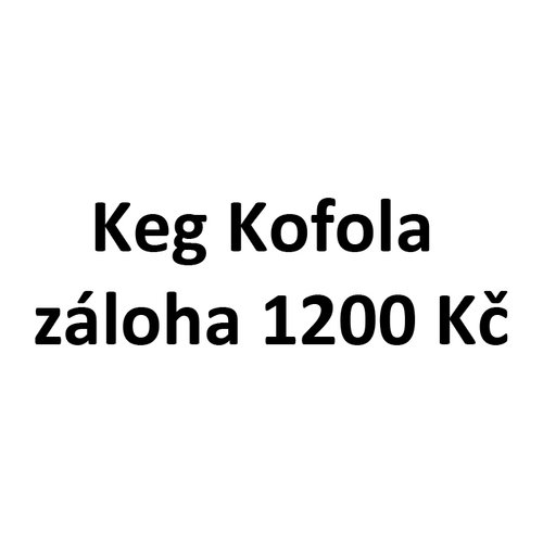 Keg Kofola, Podbradka, ZON zloha 1200 K