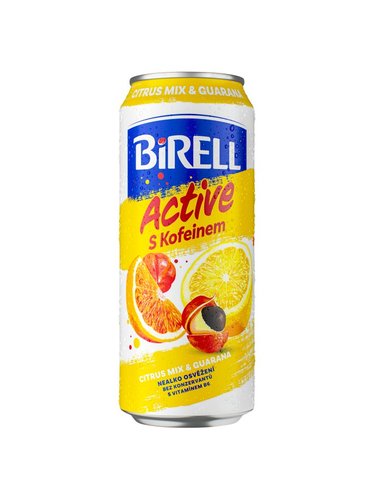 Birell Active s kofeineme Citrus mix &amp; guarana 0,5 l
