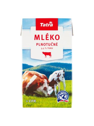Tatra Trvanliv mlko Plnotun 1 l 3,5% tuku