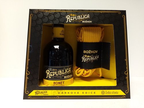 Republica Bokov Honey 35% 0,5 l + sovka